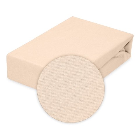 Prześcieradło jersey z gumką 220x200 beżowe 15 Classic Prześcieradło jersey z gumką 220x200 beżowe 15 Classic