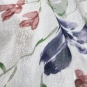 Zasłona 140x250 Alice biała bordowa kwiaty gotowa na przelotkach Z10 Eurofirany Zasłona 140x250 Alice biała bordowa kwiaty gotowa na przelotkach Z10 Eurofirany