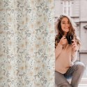 Zasłona 140x250 Amara naturalna beżowa kwiaty gotowa na przelotkach Z10 Eurofirany Zasłona 140x250 Amara naturalna beżowa kwiaty gotowa na przelotkach Z10 Eurofirany