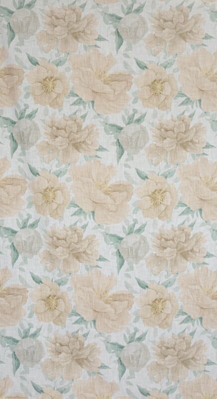 Zasłona 140x250 Karla naturalna ruda kwiaty gotowa na przelotkach Z10 Eurofirany Zasłona 140x250 Karla naturalna ruda kwiaty gotowa na przelotkach Z10 Eurofirany
