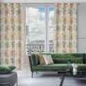Zasłona 140x250 Karla naturalna ruda kwiaty gotowa na przelotkach Z10 Eurofirany Zasłona 140x250 Karla naturalna ruda kwiaty gotowa na przelotkach Z10 Eurofirany