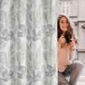 Zasłona 140x250 Mille biała bordowa kwiaty gotowa na przelotkach Z10 Eurofirany Zasłona 140x250 Mille biała bordowa kwiaty gotowa na przelotkach Z10 Eurofirany