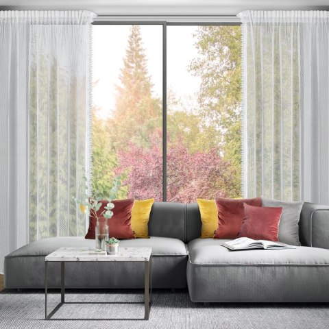 Komplet firan 2 szt Alex 140x270 biała na taśmie + troczek Eurofirany Komplet firan 2 szt Alex 140x270 biała na taśmie + troczek Eurofirany