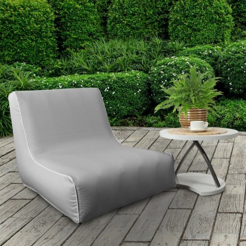 Fotel dmuchany Garden 70x90x70 na taras biały czarny drobna kratka Eurofirany Fotel dmuchany Garden 70x90x70 na taras biały czarny drobna kratka Eurofirany