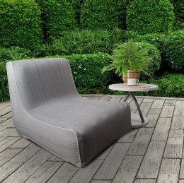 Fotel dmuchany Garden 70x90x70 na taras srebrne Eurofirany