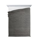 Koc narzuta z mikrofibry 200x220 stalowy miękki Lisa z wytłaczanym wzorem pasów D91 Koc narzuta z mikrofibry 200x220 stalowy miękki Lisa z wytłaczanym wzorem pasów D91
