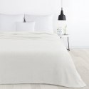 Koc narzuta z mikrofibry typu flano 170x210 biały miękki Lori D91 Koc narzuta z mikrofibry typu flano 170x210 biały miękki Lori D91