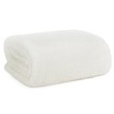 Koc narzuta z mikrofibry typu flano 170x210 biały miękki Lori D91 Koc narzuta z mikrofibry typu flano 170x210 biały miękki Lori D91