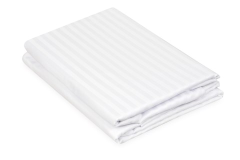 Pościel adamaszkowa 220x200 biała 01 jednobarwna 1cm paski Matex Pościel adamaszkowa 220x200 biała 01 jednobarwna 1cm paski Matex