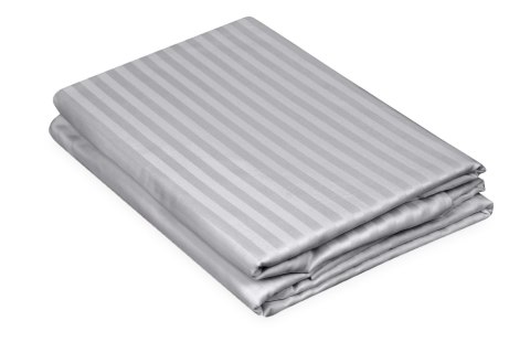 Pościel adamaszkowa 220x200 szara 42 jednobarwna 1cm paski Matex Pościel adamaszkowa 220x200 szara 42 jednobarwna 1cm paski Matex