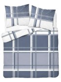 Pościel bawełniana 220x200 kratka niebieska biała 4695 B Bawełna 37 Pościel bawełniana 220x200 kratka niebieska biała 4695 B Bawełna 37