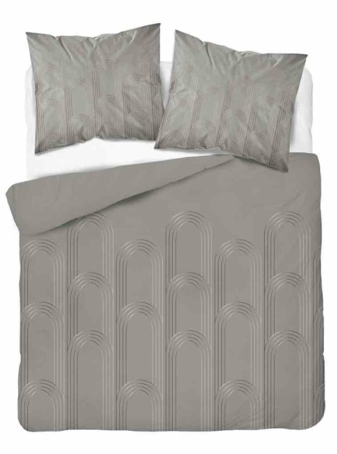 Pościel satynowa 160x200 beżowa gemetria 4605 A Home Satin 64 Pościel satynowa 160x200 beżowa gemetria 4605 A Home Satin 64