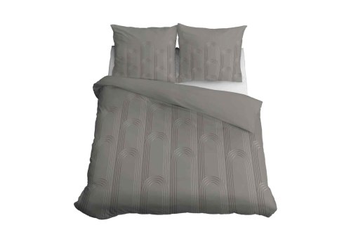 Pościel satynowa 160x200 beżowa gemetria 4605 A Home Satin 64 Pościel satynowa 160x200 beżowa gemetria 4605 A Home Satin 64