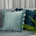 Poszewka dekoracyjna 60x60 Brenda niebieski z falbanką Eurofirany Poszewka dekoracyjna 60x60 Brenda niebieski z falbanką Eurofirany