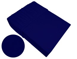 Prześcieradło frotte 100x200 granatowe z gumką Bielbaw