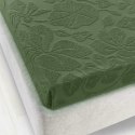 Prześcieradło frotte bez gumki 150x205 Tulipan zielone 2732 żakardowe Prześcieradło frotte bez gumki 150x205 Tulipan zielone 2732 żakardowe