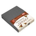 Prześcieradło jersey z gumką 80x180 antracytowe 072 grube 150g/m2 KARO Prześcieradło jersey z gumką 80x180 antracytowe 072 grube 150g/m2 KARO