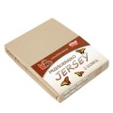 Prześcieradło jersey z gumką 80x180 beżowe 009 grube 150g/m2 KARO Prześcieradło jersey z gumką 80x180 beżowe 009 grube 150g/m2 KARO