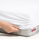 Prześcieradło jersey z gumką 80x180 białe 001 grube 150g/m2 KARO Prześcieradło jersey z gumką 80x180 białe 001 grube 150g/m2 KARO