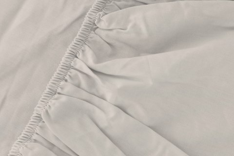 Prześcieradło satynowe z gumką 180x200 beżowe jednobarwne Pure Prześcieradło satynowe z gumką 180x200 beżowe jednobarwne Pure