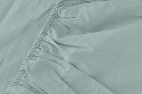 Prześcieradło satynowe z gumką 180x200 miętowe jednobarwne Pure Prześcieradło satynowe z gumką 180x200 miętowe jednobarwne Pure