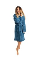 Szlafrok frotte unisex Lama Soft L granatowy 450 gsm ze 100% bawełny uszlachetnionej wełną lamy Nefretete Szlafrok frotte unisex Lama Soft L granatowy 450 gsm ze 100% bawełny uszlachetnionej wełną lamy Nefretete