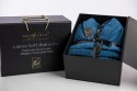 Szlafrok frotte unisex Lama Soft L granatowy 450 gsm ze 100% bawełny uszlachetnionej wełną lamy Nefretete Szlafrok frotte unisex Lama Soft L granatowy 450 gsm ze 100% bawełny uszlachetnionej wełną lamy Nefretete