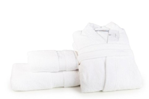Szlafrok frotte unisex Opulence L biały 450 gsm ze 100% bawełny egipskiej Nefretete Szlafrok frotte unisex Opulence L biały 450 gsm ze 100% bawełny egipskiej Nefretete