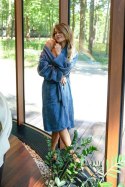 Szlafrok frotte unisex Opulence XXL granatowy 450 gsm ze 100% bawełny egipskiej Nefretete