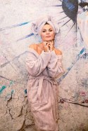 Szlafrok frotte unisex Opulence M pudrowy róż 450 gsm ze 100% bawełny egipskiej Nefretete Szlafrok frotte unisex Opulence M pudrowy róż 450 gsm ze 100% bawełny egipskiej Nefretete