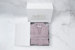 Szlafrok frotte unisex Opulence S pudrowy róż 450 gsm ze 100% bawełny egipskiej Nefretete