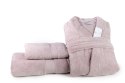 Szlafrok frotte unisex Opulence XS pudrowy róż 450 gsm ze 100% bawełny egipskiej Nefretete Szlafrok frotte unisex Opulence XS pudrowy róż 450 gsm ze 100% bawełny egipskiej Nefretete