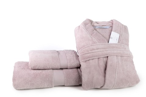 Szlafrok frotte unisex Opulence XS pudrowy róż 450 gsm ze 100% bawełny egipskiej Nefretete Szlafrok frotte unisex Opulence XS pudrowy róż 450 gsm ze 100% bawełny egipskiej Nefretete
