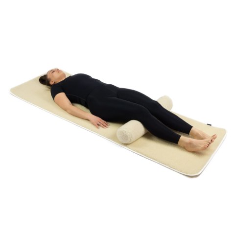 Wałek do medytacji merynos ecru 70cm x 13cm wyroby rehabilitacyjne z dzianin wełnianych Wałek do medytacji merynos ecru 70cm x 13cm wyroby rehabilitacyjne z dzianin wełnianych
