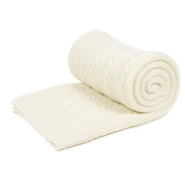 Koc dziany olivia 130x170 naturalny wyroby rehabilitacyjne z dzianin wełnianych klasa i, reguła 1 pościelowe wyroby rozgrzewając