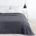 Koc narzuta na fotel typu flano 70x160 stalowy z mikrofibry miękki Lori D91 Koc narzuta na fotel typu flano 70x160 stalowy z mikrofibry miękki Lori D91
