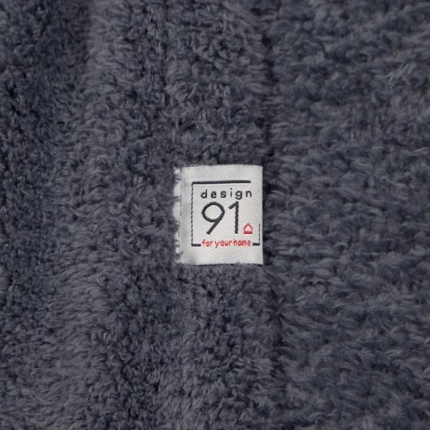 Koc narzuta na fotel typu flano 70x160 stalowy z mikrofibry miękki Lori D91 Koc narzuta na fotel typu flano 70x160 stalowy z mikrofibry miękki Lori D91