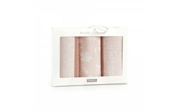Komplet ścierek kuchennych Provence 3 szt różowy Zwoltex