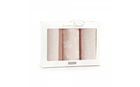 Komplet ścierek kuchennych Provence 3 szt różowy Zwoltex Komplet ścierek kuchennych Provence 3 szt różowy Zwoltex