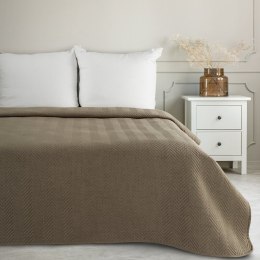 Narzuta dekoracyjna 170x210 Len 3 beżowa ciemna Eurofirany New