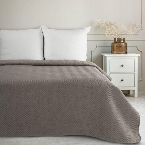 Narzuta dekoracyjna 200x220 Len 3 popielata Eurofirany New Narzuta dekoracyjna 200x220 Len 3 popielata Eurofirany New