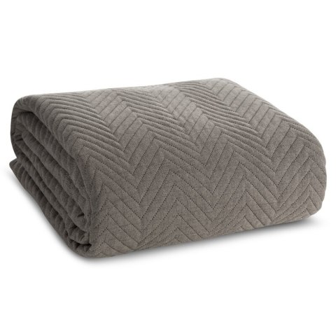 Narzuta dekoracyjna 200x220 Len 3 popielata Eurofirany New Narzuta dekoracyjna 200x220 Len 3 popielata Eurofirany New