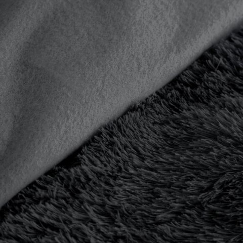 Pościel 220x200 Tiffany czarna o strukturze futra D91 Pościel 220x200 Tiffany czarna o strukturze futra D91