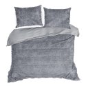 Pościel 220x200 Tiffany srebrna o strukturze futra D91 Pościel 220x200 Tiffany srebrna o strukturze futra D91