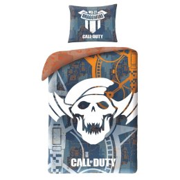 Pościel bawełniana 140x200 Call of Duty szara poszewka 70x90 + worek bawełniany Kids 12