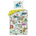 Pościel bawełniana 140x200 Monopoly seledynowa + worek bawełniany poszewka 70x90 Kids 12 Halantex Pościel bawełniana 140x200 Monopoly seledynowa + worek bawełniany poszewka 70x90 Kids 12 Halantex
