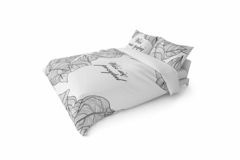 Pościel bawełniana 160x200 Weż nie pytaj weż mnie przytul biała czarna 4857 A Holland Home 73 Pościel bawełniana 160x200 Weż nie pytaj weż mnie przytul biała czarna 4857 A Holland Home 73
