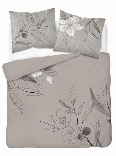 Pościel bawełniana 160x200 beżowa kwiaty 4872 A Holland Home 73 Pościel bawełniana 160x200 beżowa kwiaty 4872 A Holland Home 73
