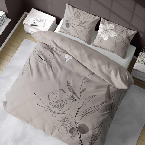 Pościel bawełniana 160x200 beżowa kwiaty 4872 A Holland Home 73 Pościel bawełniana 160x200 beżowa kwiaty 4872 A Holland Home 73