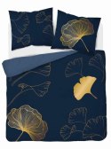 Pościel bawełniana 160x200 granatowa złota liście miłorzębu 4863 A Holland Home 73 Pościel bawełniana 160x200 granatowa złota liście miłorzębu 4863 A Holland Home 73